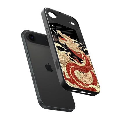Dragon Spirit sleek iphone air cover with tempered glass back and TPU edges