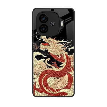 Dragon Spirit back phone cover | glass case for iqoo neo 10r 5g