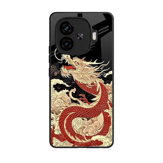 Dragon Spirit back phone cover | glass case for iqoo neo 10r 5g
