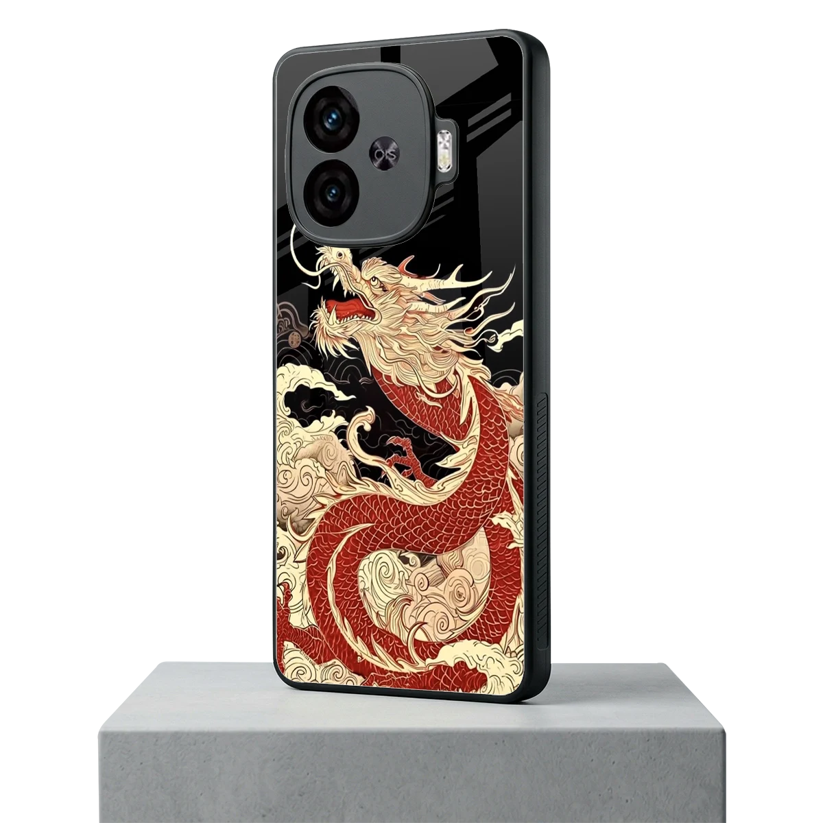 Dragon Spirit iqoo neo 10r 5g mobile cover | shockproof glass phone case