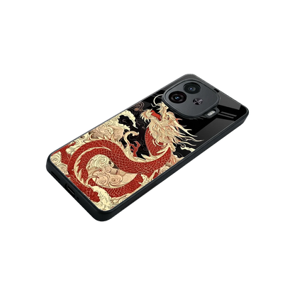 Dragon Spirit stylish phone case for iqoo neo 10r 5g | glossy glass and slim fit