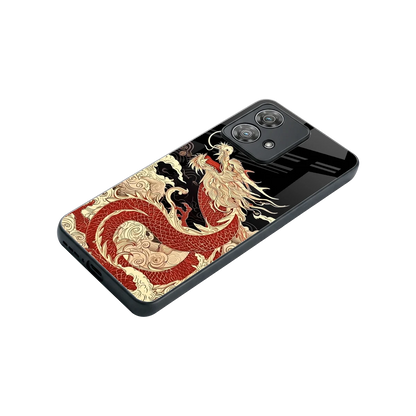 Dragon Spirit stylish phone case for motorola edge 40 neo 5g | glossy glass and slim fit