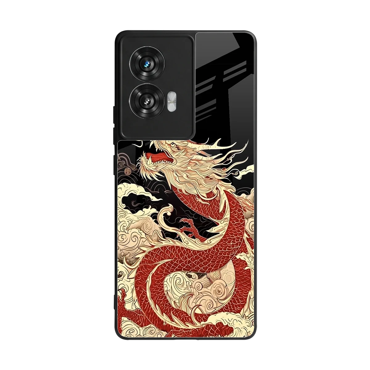 Dragon Spirit back phone cover | glass case for motorola edge 50 fusion