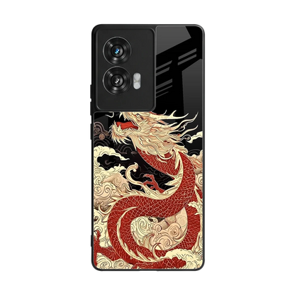 Dragon Spirit back phone cover | glass case for motorola edge 50 fusion