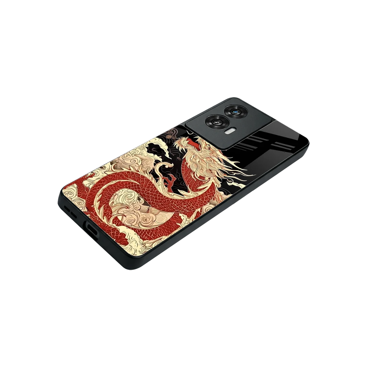 Dragon Spirit stylish phone case for motorola edge 50 fusion | glossy glass and slim fit