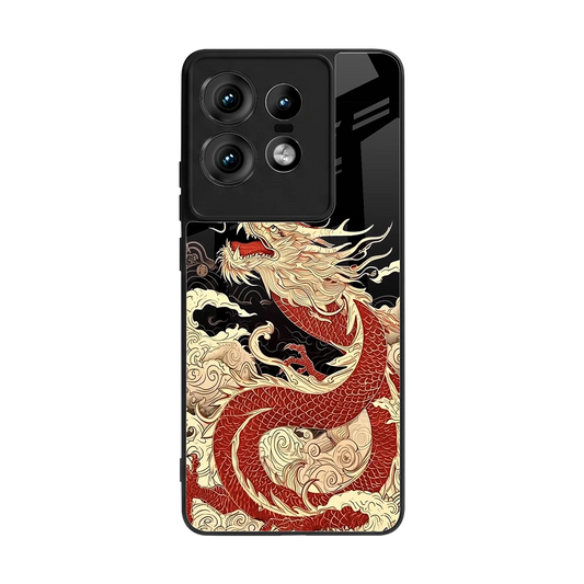 Dragon Spirit back phone cover | glass case for motorola edge 50 pro
