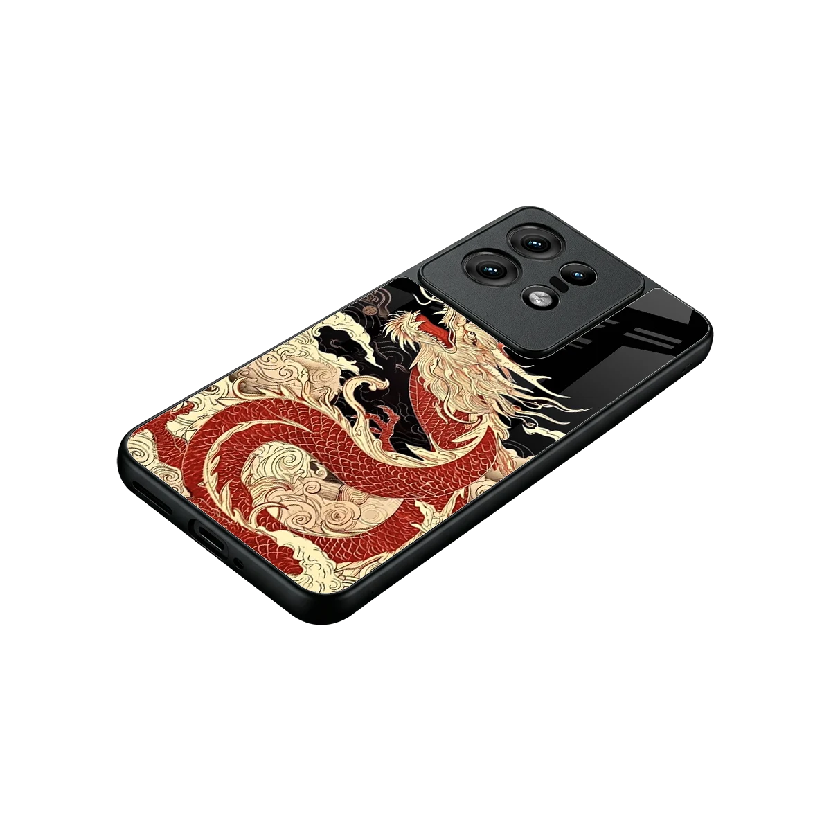 Dragon Spirit stylish phone case for motorola edge 50 pro | glossy glass and slim fit