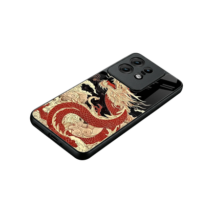 Dragon Spirit stylish phone case for motorola edge 50 pro | glossy glass and slim fit