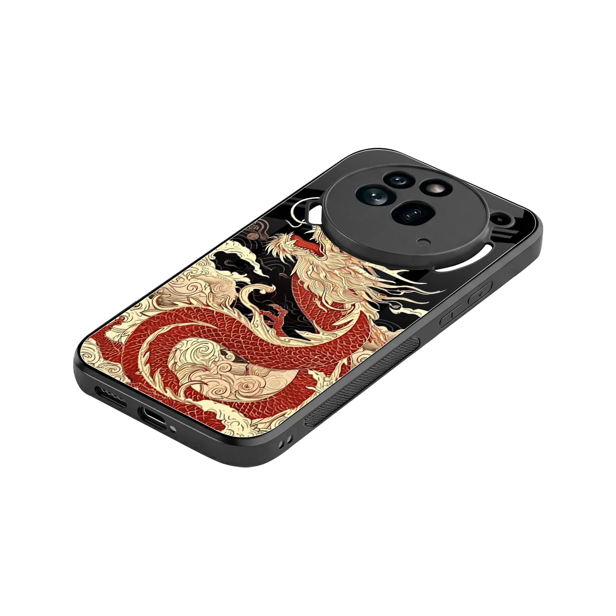 Dragon Spirit stylish phone case for nothing phone 3a pro | glossy glass and slim fit