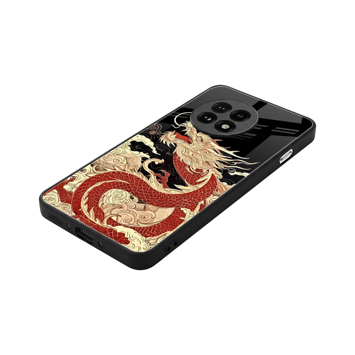 Dragon Spirit stylish phone case for oneplus 13r | glossy glass and slim fit
