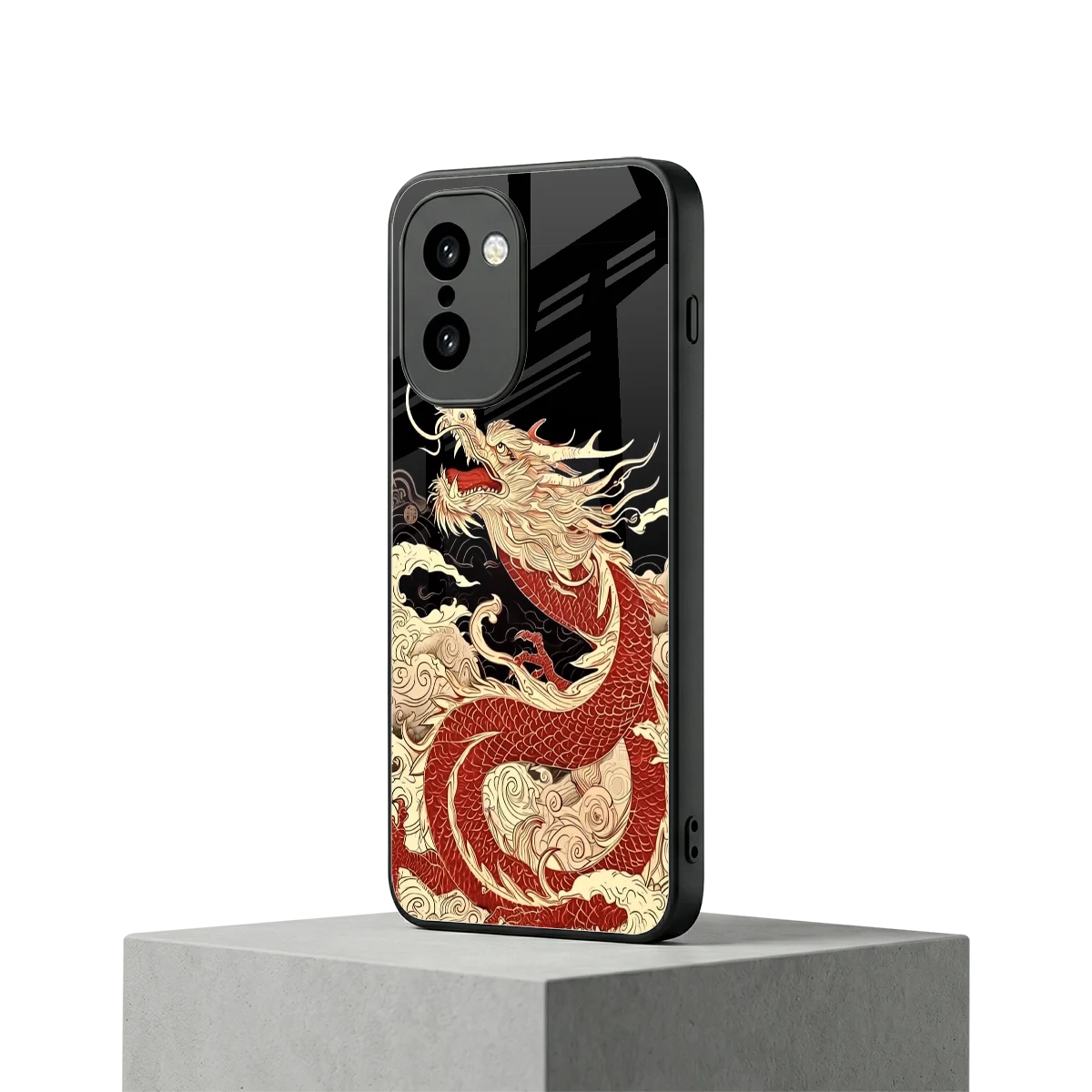 Dragon Spirit oneplus 15r mobile cover | shockproof glass phone case