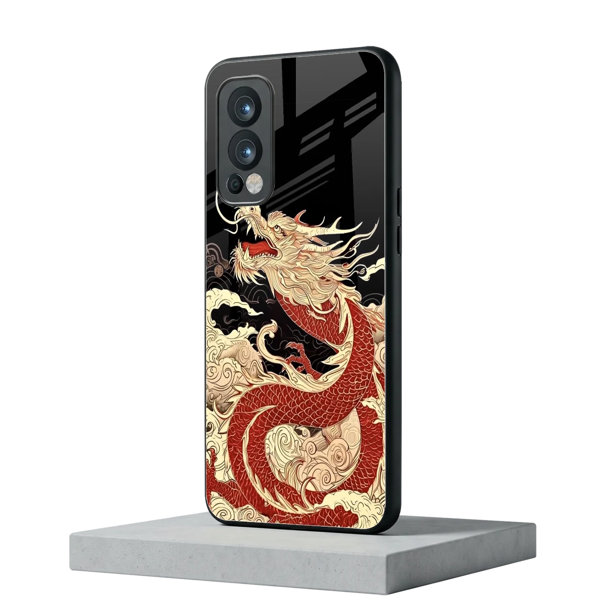 Dragon Spirit oneplus nord 2 mobile cover | shockproof glass phone case