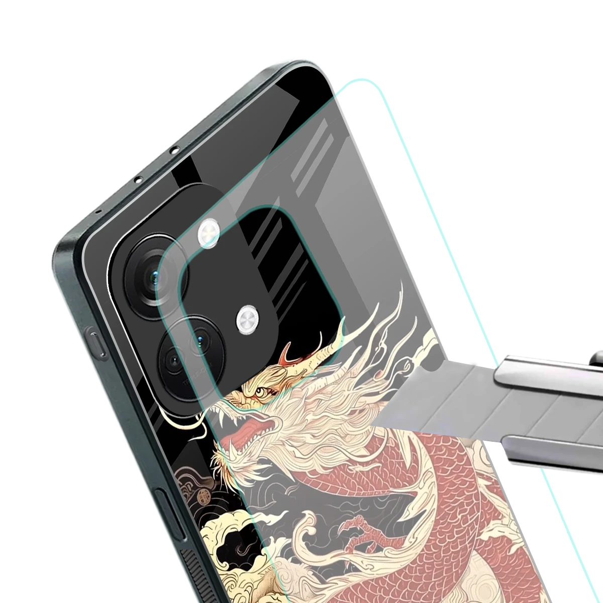 Dragon Spirit stylish phone case for oneplus nord 3 | glossy glass and slim fit