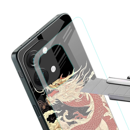 Dragon Spirit stylish phone case for oneplus nord 3 | glossy glass and slim fit