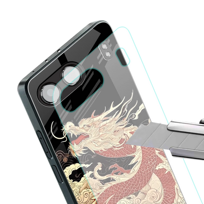 Dragon Spirit stylish phone case for oneplus nord 4 | glossy glass and slim fit