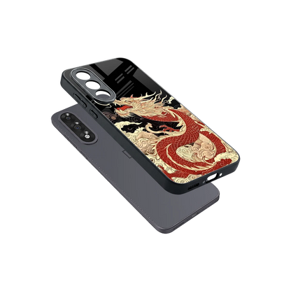 Dragon Spirit sleek oneplus nord 5 cover with tempered glass back and TPU edges