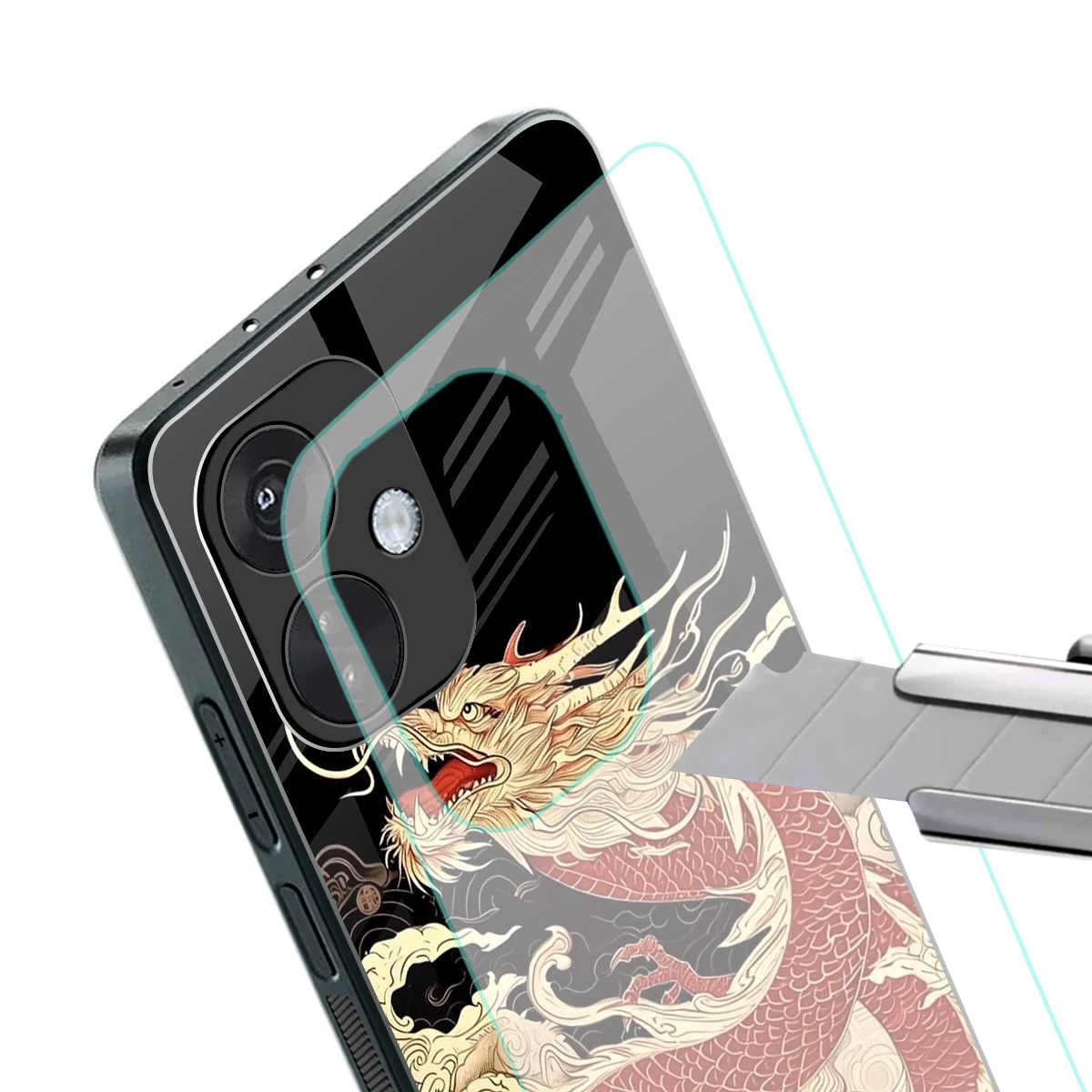 Dragon Spirit stylish phone case for oneplus nord ce 3 | glossy glass and slim fit