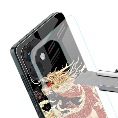 Dragon Spirit stylish phone case for oneplus nord ce 3 | glossy glass and slim fit