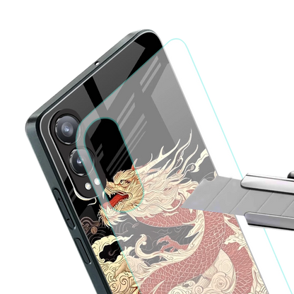 Dragon Spirit stylish phone case for oneplus nord ce 4 lite | glossy glass and slim fit