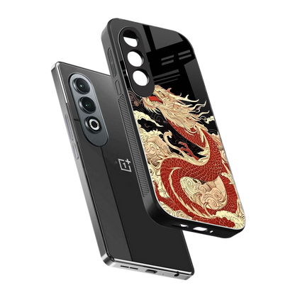Dragon Spirit sleek oneplus nord ce 4 cover with tempered glass back and TPU edges