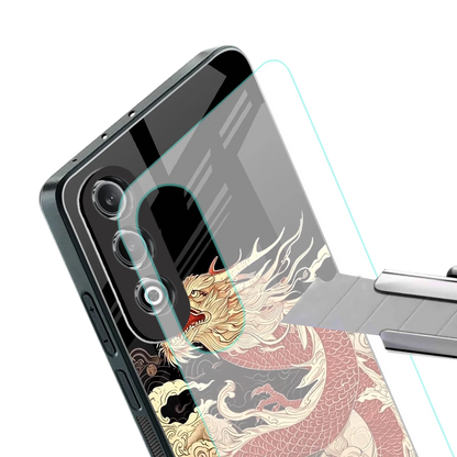 Dragon Spirit stylish phone case for oneplus nord ce 4 | glossy glass and slim fit