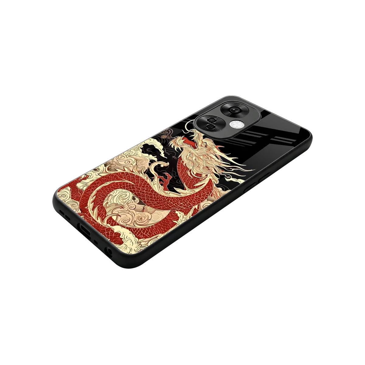 Dragon Spirit stylish phone case for oneplus nord ce 3 lite | glossy glass and slim fit