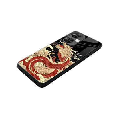 Dragon Spirit stylish phone case for oneplus nord ce 3 lite | glossy glass and slim fit