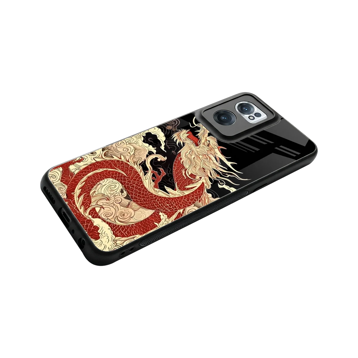 Dragon Spirit stylish phone case for oneplus nord ce 2 | glossy glass and slim fit