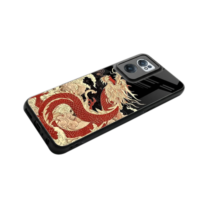 Dragon Spirit stylish phone case for oneplus nord ce 2 | glossy glass and slim fit