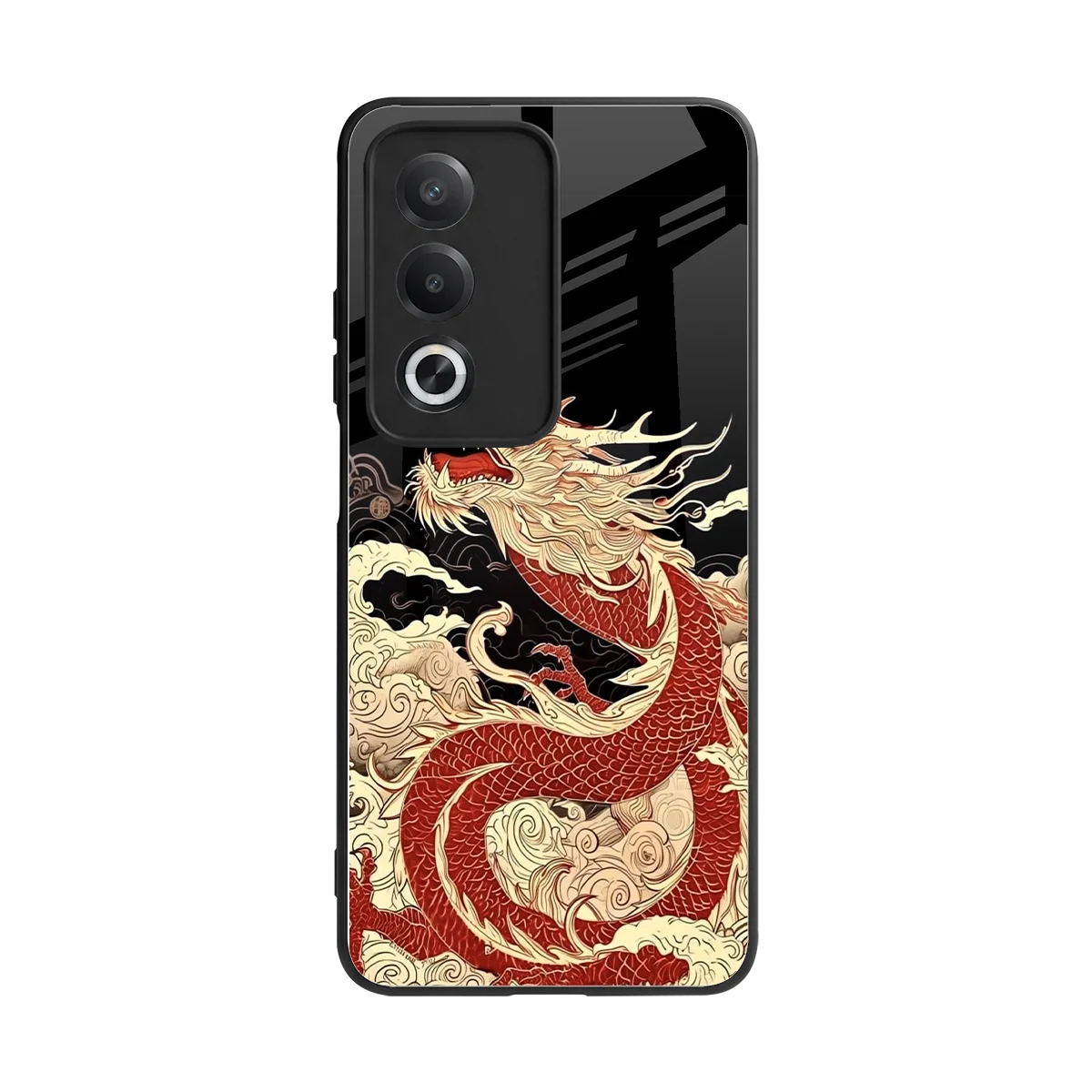 Dragon Spirit back phone cover | glass case for oppo a3 pro