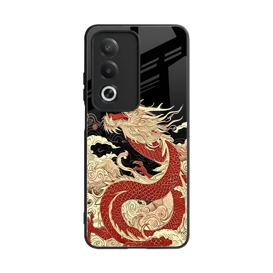 Dragon Spirit back phone cover | glass case for oppo a3 pro