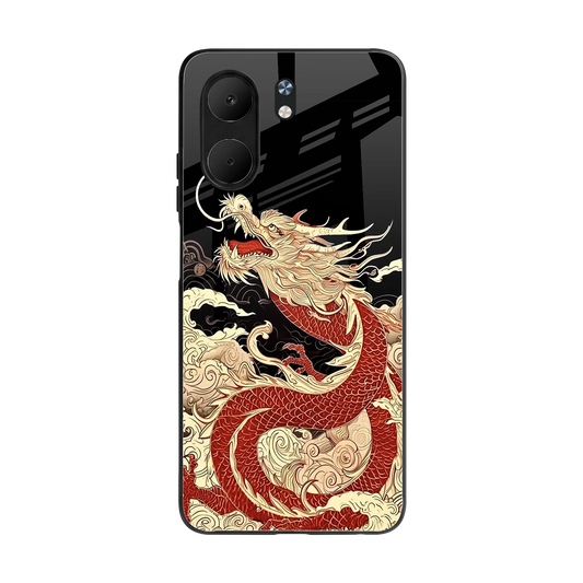 Dragon Spirit back phone cover | glass case for oppo a5x 5g