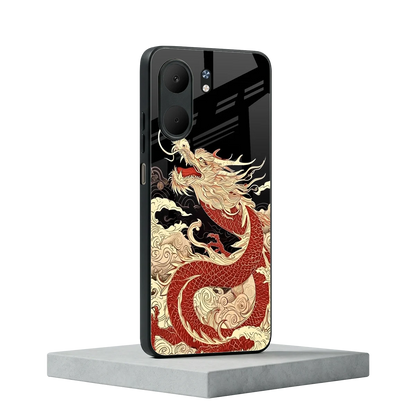 Dragon Spirit oppo a5x 5g mobile cover | shockproof glass phone case