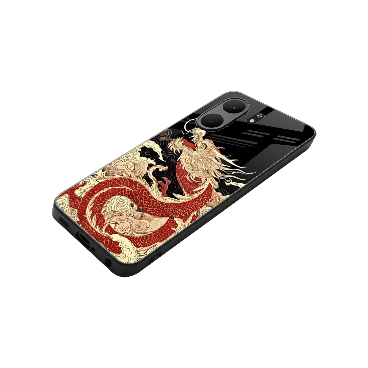 Dragon Spirit stylish phone case for oppo a5x 5g | glossy glass and slim fit