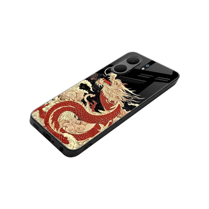 Dragon Spirit stylish phone case for oppo a5x 5g | glossy glass and slim fit