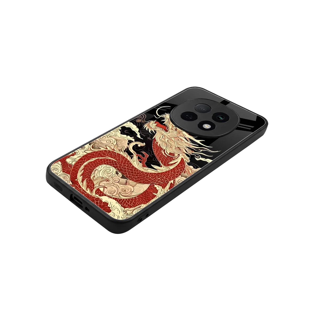 Dragon Spirit stylish phone case for oppo f29 pro 5g | glossy glass and slim fit
