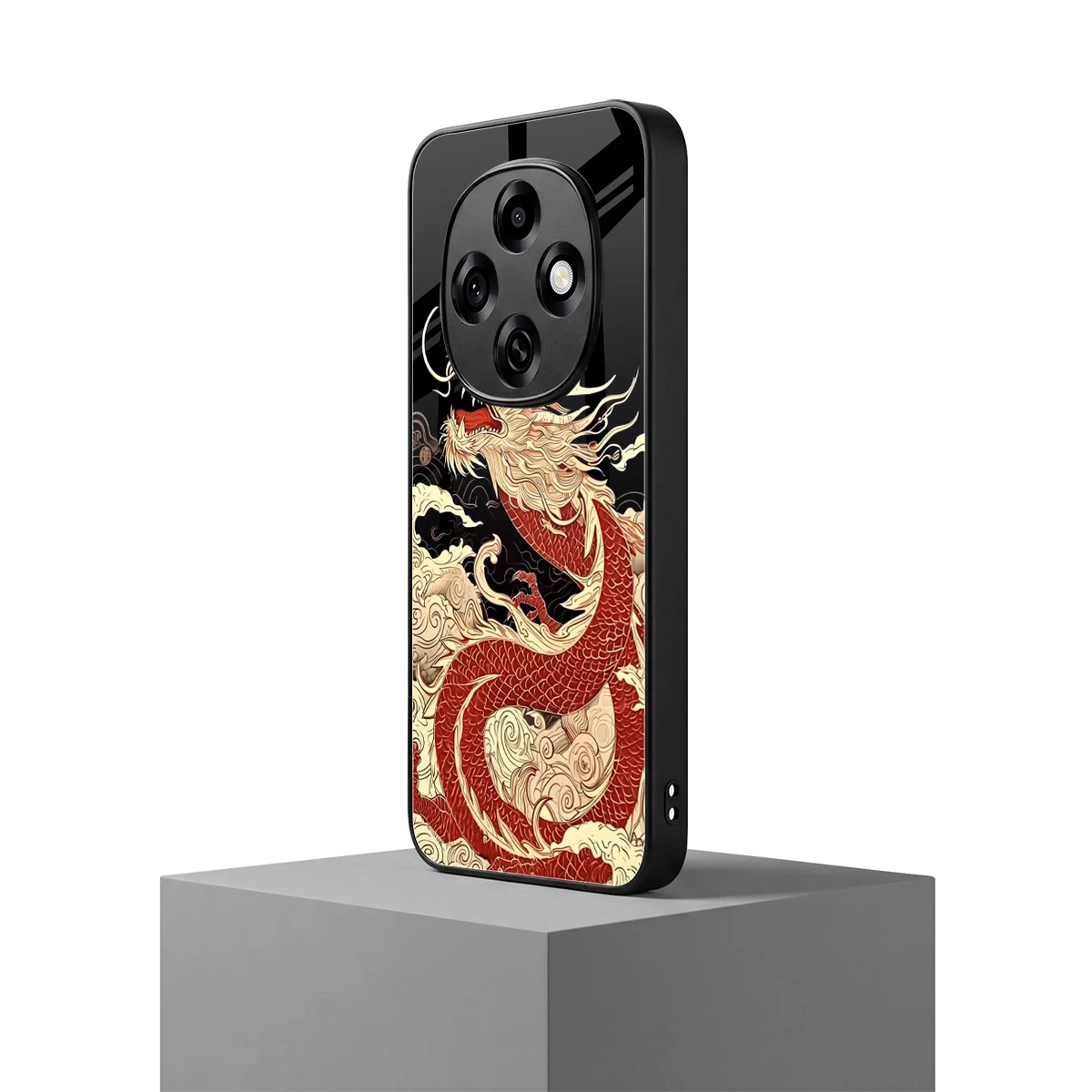 Dragon Spirit oppo f31 pro 5g mobile cover | shockproof glass phone case