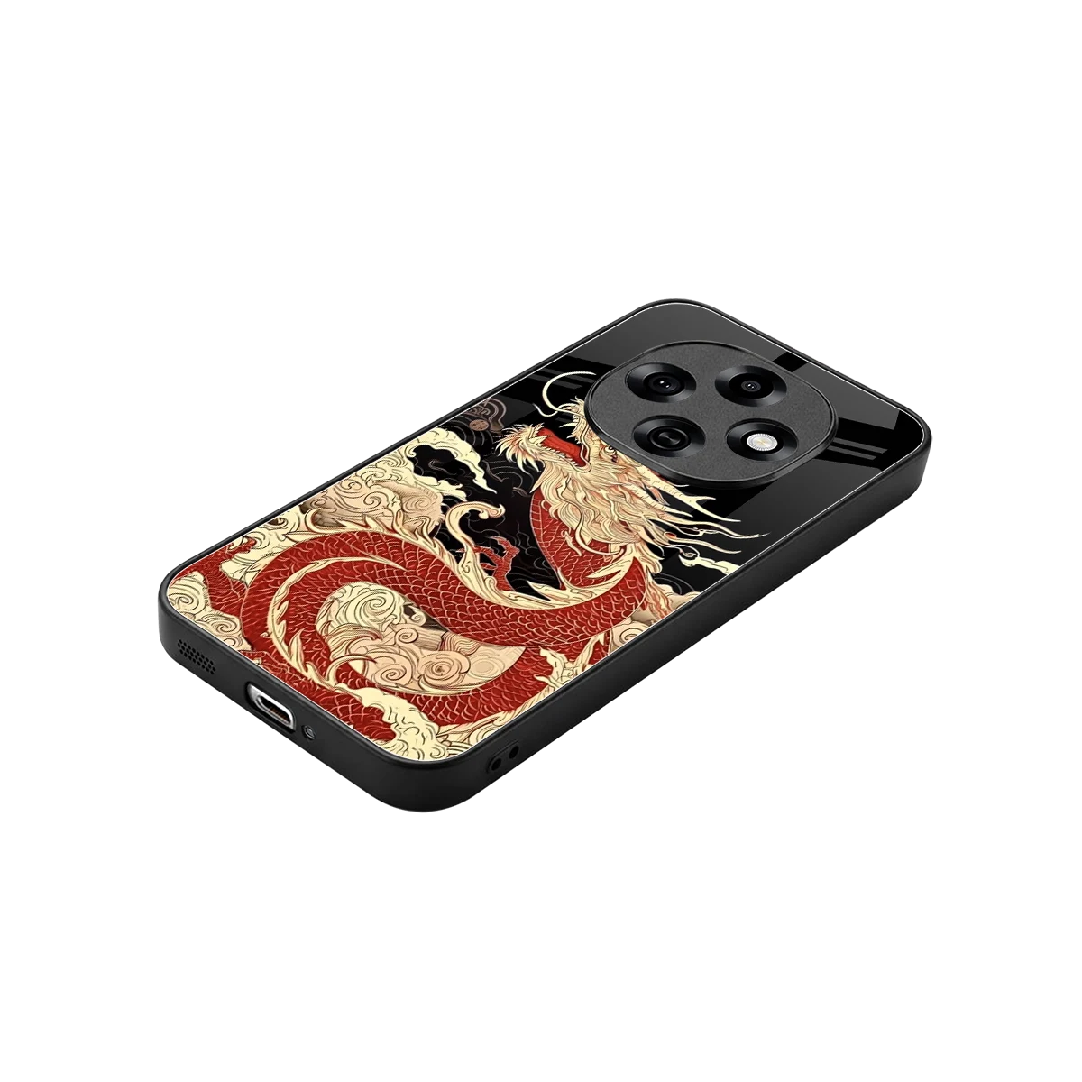 Dragon Spirit stylish phone case for oppo f31 pro 5g | glossy glass and slim fit