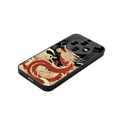 Dragon Spirit stylish phone case for oppo f31 pro 5g | glossy glass and slim fit