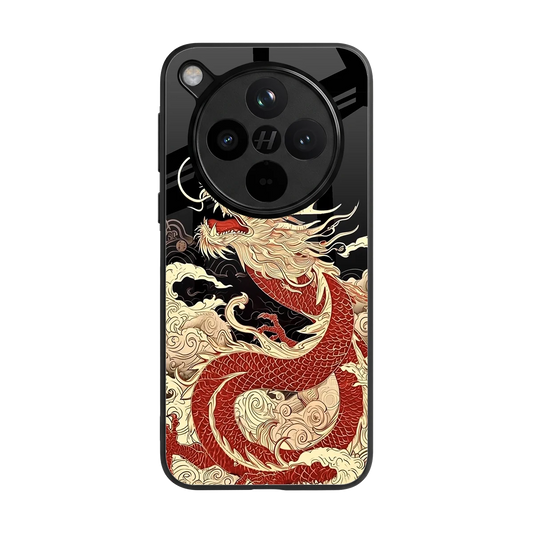 Dragon Spirit back phone cover | glass case for oppo find x8