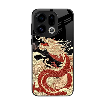 Dragon Spirit back phone cover | glass case for oppo find x9