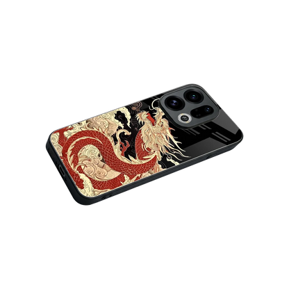 Dragon Spirit stylish phone case for oppo find x9 | glossy glass and slim fit