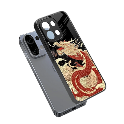 Dragon Spirit sleek oppo k13 5g cover with tempered glass back and TPU edges