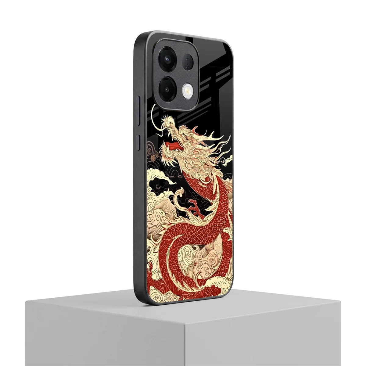 Dragon Spirit oppo k13 5g mobile cover | shockproof glass phone case