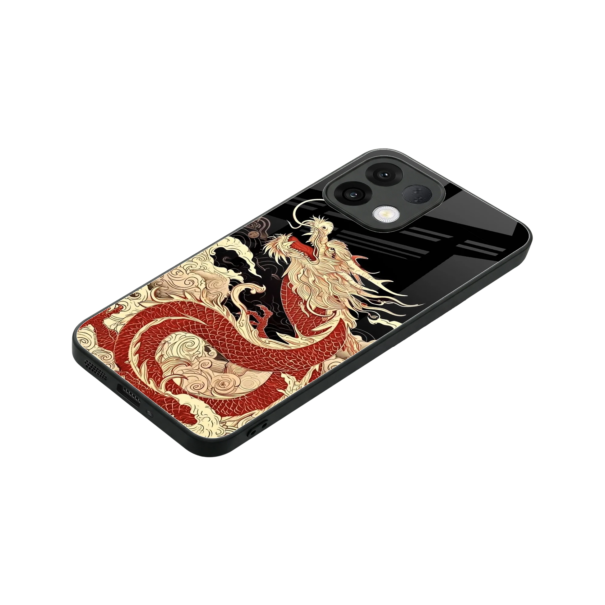 Dragon Spirit stylish phone case for oppo k13 5g | glossy glass and slim fit