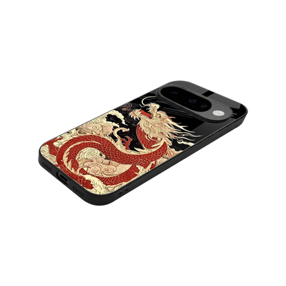 Dragon Spirit stylish phone case for google pixel 10 | glossy glass and slim fit