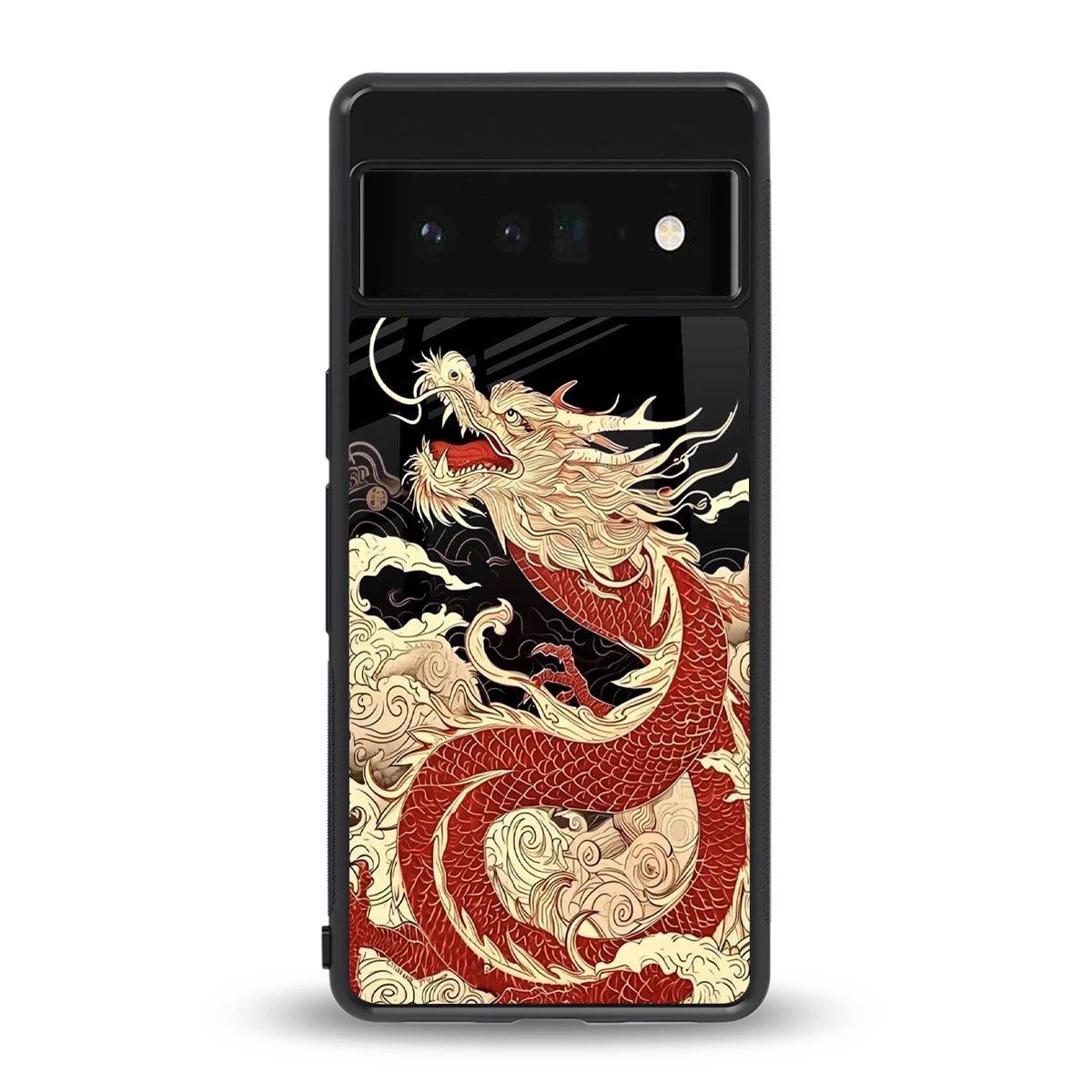 Dragon Spirit back phone cover | glass case for google pixel 6 pro