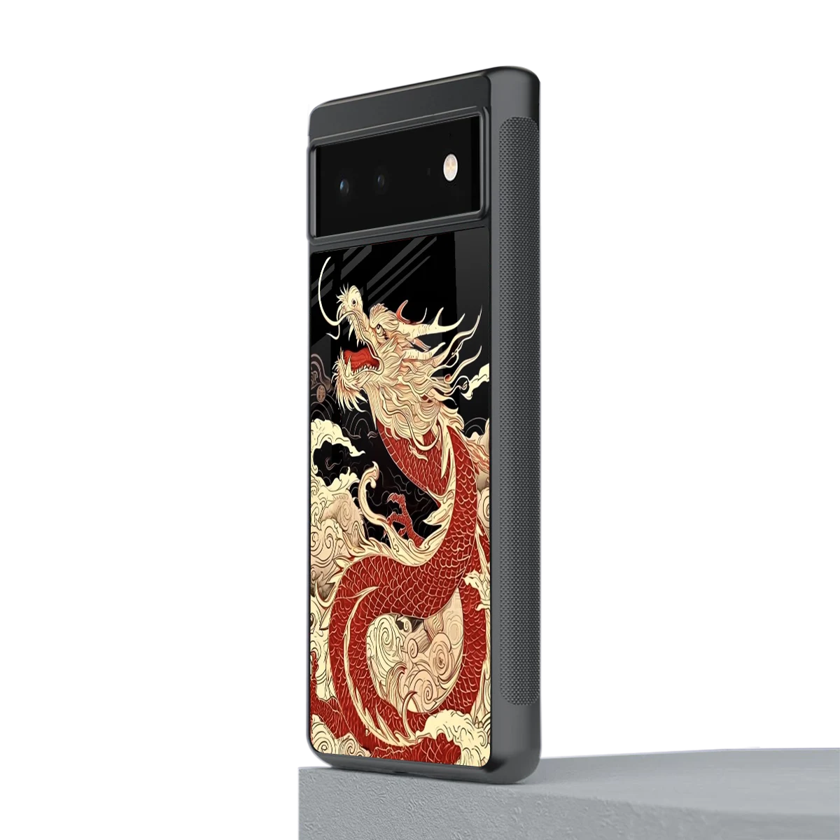 Dragon Spirit stylish phone case for google pixel 6a | glossy glass and slim fit