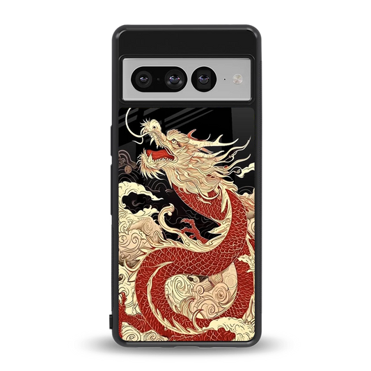 Dragon Spirit back phone cover | glass case for google pixel 7 pro