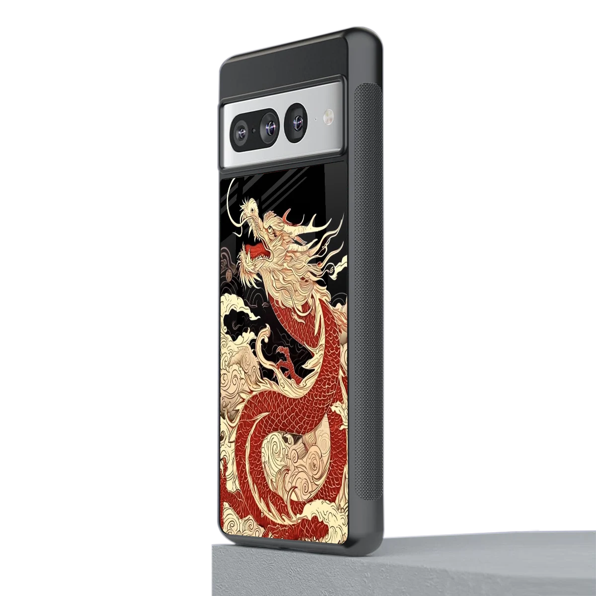 Dragon Spirit stylish phone case for google pixel 7 pro | glossy glass and slim fit